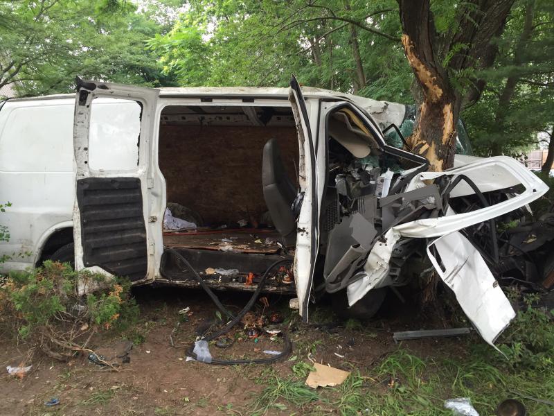 Side view after extrication complete, 07/08/2015