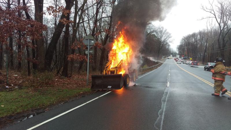Backhoe Fire, 12/2/2015