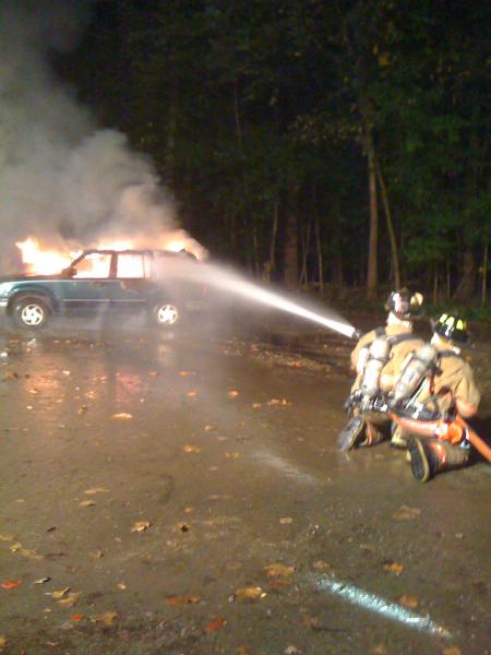 Car Fire live simulation, 09/28/2009
